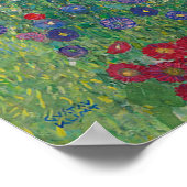 Boerderij tuin met zonnebloemen, Gustav Klimt Poster (Hoek)