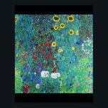 Boerderij tuin met zonnebloemen, Gustav Klimt Poster<br><div class="desc">*U kunt de achtergrondkleur en tekst van dit punt vrij aanpassen gebruikend "geef Ontwerp uit". Gustav Klimt (14 juli 1862 - 6 februari 1918) was een Oostenrijkse symboliek schilder en een van de meest prominente leden van de Wenen Secessiebeweging. Klimt wordt genoteerd voor zijn schilderijen, moorden, schetsen en andere voorwerpen....</div>