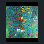 Boerderij tuin met zonnebloemen, Gustav Klimt Poster<br><div class="desc">*U kunt de achtergrondkleur en tekst van dit punt vrij aanpassen gebruikend "geef Ontwerp uit". Gustav Klimt (14 juli 1862 - 6 februari 1918) was een Oostenrijkse symboliek schilder en een van de meest prominente leden van de Wenen Secessiebeweging. Klimt wordt genoteerd voor zijn schilderijen, moorden, schetsen en andere voorwerpen....</div>