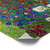 Boerderij tuin met zonnebloemen | Gustav Klimt | Poster (Hoek)