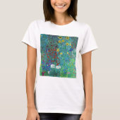 Boerderij tuin met zonnebloemen, Gustav Klimt T-shirt (Voorkant)