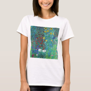Boerderij tuin met zonnebloemen, Gustav Klimt T-shirt