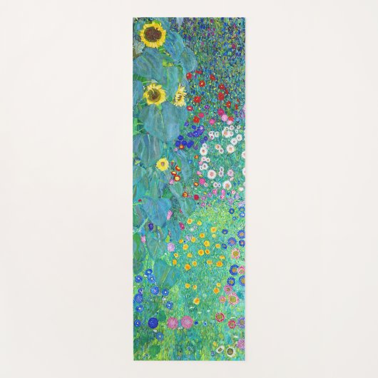 Boerderij tuin met zonnebloemen, Gustav Klimt Yogamat (Voorkant)