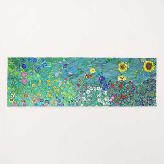 Boerderij tuin met zonnebloemen, Gustav Klimt Yogamat (Voorkant (horizontaal))