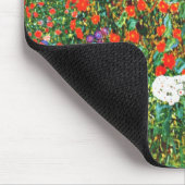 Boerderij tuin met zonnebloemen, kleurrijk kunstwe muismat (Hoek)