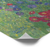 Boerderij Tuin met Zonnebloemen — Klimt Poster (Hoek)