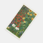 Boerderij tuin met zonnebloemen servet (Hoek)