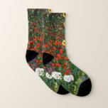Boerderij tuin met zonnebloemen sokken<br><div class="desc">Gustav Klimt's beroemde schilderij,  Boerderij Garden met zonnebloemen.</div>