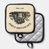 Boerderij tuin verse producten Pannenlap (Voorkant / Achterkant)