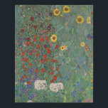 Boerderij Tuinbloemen door Gustav Klimt Painting Imitatie Canvas Print<br><div class="desc">Imperiale Oostenrijkse schilder Gustav Klimt's meesterwerk : Boerderij tuin met zonnebloemen</div>