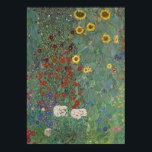 Boerderij Tuinbloemen door Gustav Klimt Painting Poster<br><div class="desc">Imperiale Oostenrijkse schilder Gustav Klimt's meesterwerk : Boerderij tuin met zonnebloemen</div>
