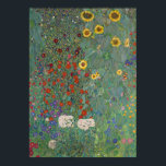 Boerderij Tuinbloemen door Gustav Klimt Painting Poster<br><div class="desc">Imperiale Oostenrijkse schilder Gustav Klimt's meesterwerk : Boerderij tuin met zonnebloemen</div>