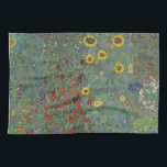 Boerderij Tuinbloemen door Gustav Klimt Painting Theedoek<br><div class="desc">Imperiale Oostenrijkse schilder Gustav Klimt's meesterwerk : Boerderij tuin met zonnebloemen</div>