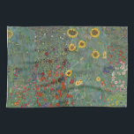 Boerderij Tuinbloemen door Gustav Klimt Painting Theedoek<br><div class="desc">Imperiale Oostenrijkse schilder Gustav Klimt's meesterwerk : Boerderij tuin met zonnebloemen</div>