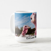 Boerderij Turkije Funny Koffiemok (Voorkant links)