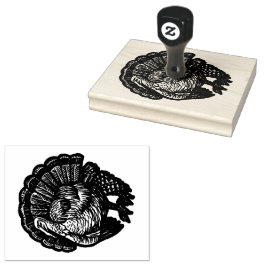 Boerderij Turkije Houthandle Kunststempel Rubberstempel