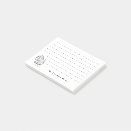 Boerderij Turkije Post-it® Notes (Schuin)