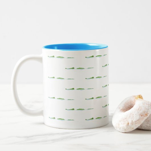 Boerderij Tweekleurige Koffiemok (Met donut)