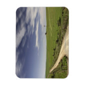 Boerderij twijngaarden tussen tarwevelden, Caledon Magneet (Verticaal)