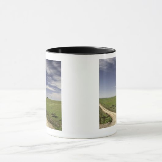 Boerderij twijngaarden tussen tarwevelden, Caledon Mok (Midden)