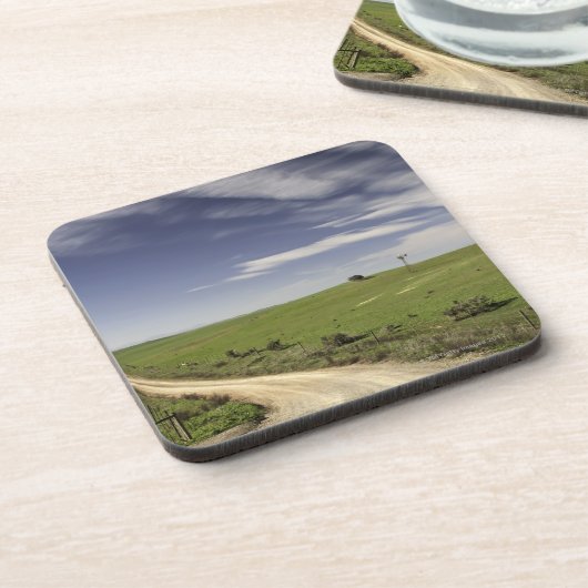 Boerderij twijngaarden tussen tarwevelden, Caledon Onderzetter (Linkerzijde)