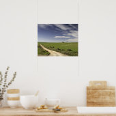 Boerderij twijngaarden tussen tarwevelden, Caledon Poster (Keuken)