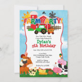 Boerderij Uitnodiging - Boerderij Verjaardagsfeest (Voorkant)