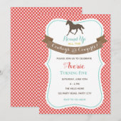 Boerderij - uitnodiging tot geboorte (paarden) (Voorkant / Achterkant)