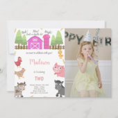 Boerderij Uitnodigingen voor kinderen (Voorkant)