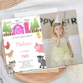  Boerderij Uitnodigingen voor kinderen