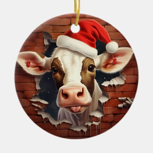 Boerderij Vakantie Decor - 3D Keramisch Ornament (Voorkant)