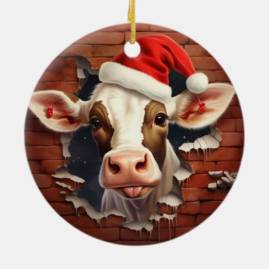 Boerderij Vakantie Decor - 3D Keramisch Ornament (Achterkant)