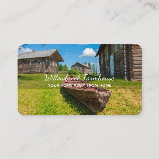 Boerderij Vakantiehuis Aangepaste foto Visitekaartje (Voorkant)