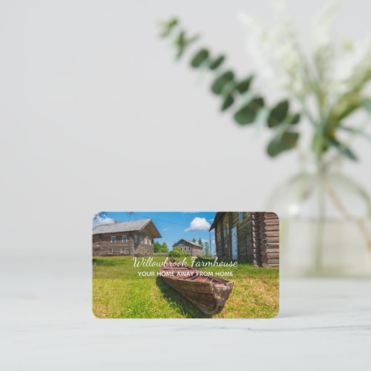 Boerderij Vakantiehuis Aangepaste foto Visitekaartje (Staand voorkant)