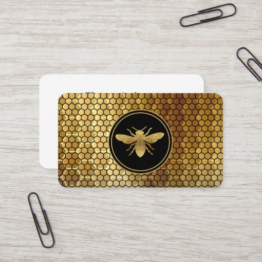 Boerderij van bijen Bee Houder Visitekaartje (Voorkant / Achterkant in situ)