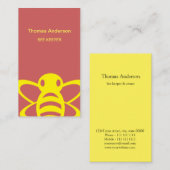 Boerderij van bijen Bee Houder Visitekaartje (Voorkant / Achterkant)