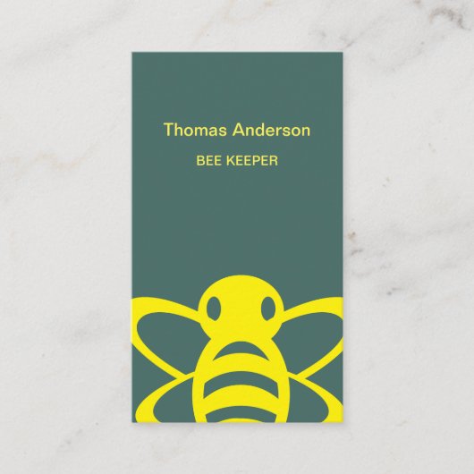 Boerderij van bijen Bee Houder Visitekaartje (Voorkant)