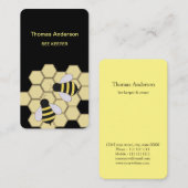 Boerderij van bijen Bee Houder Visitekaartje (Voorkant / Achterkant)