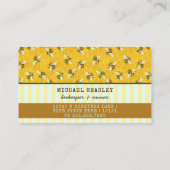 Boerderij van bijenhouders Apiarist Honingbijen Ho Visitekaartje (Achterkant)