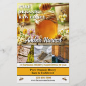 Boerderij van biologische honing flyer (Voorkant)