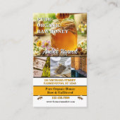 Boerderij van biologische honing visitekaartje (Voorkant)