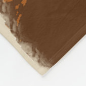 Boerderij van bruine Koe Fleece Deken (Hoek)