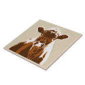 Boerderij van bruine Koe Tegeltje (Zijkant)