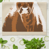 Boerderij van bruine Koe Theedoek (Gevouwen)