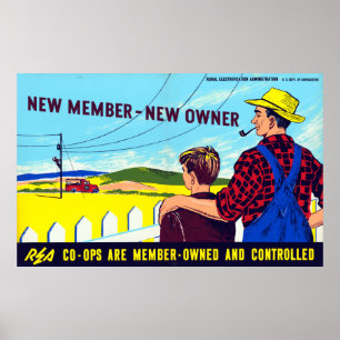 Boerderij van de Akte van de PlattelandsElektrifi Poster