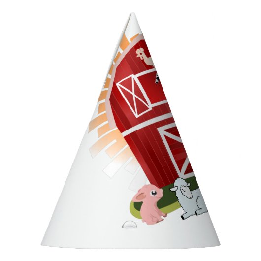 Boerderij van de barntuin feesthoedjes (Links)