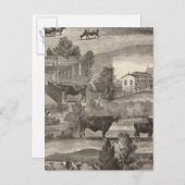 Boerderij van de Cranmoor, Toms, NJ Briefkaart (Voorkant / Achterkant)