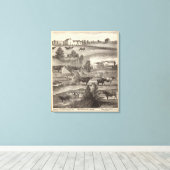 Boerderij van de Cranmoor, Toms, NJ Canvas Afdruk (Insitu (Houten vloer))