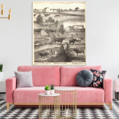 Boerderij van de Cranmoor, Toms, NJ Canvas Afdruk (Insitu (Woonkamer))