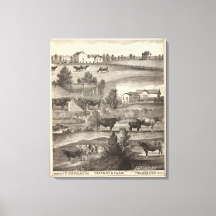 Boerderij van de Cranmoor, Toms, NJ Canvas Afdruk